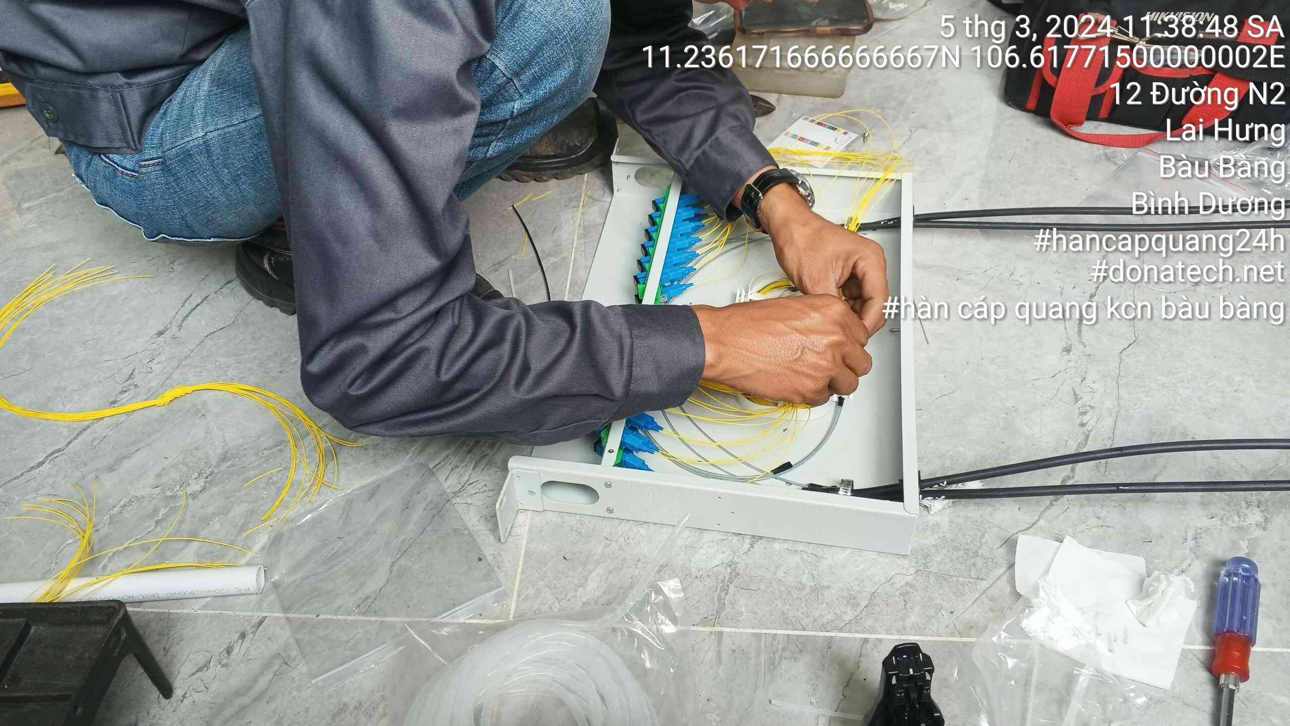 hàn cáp quang tại Bình Dương