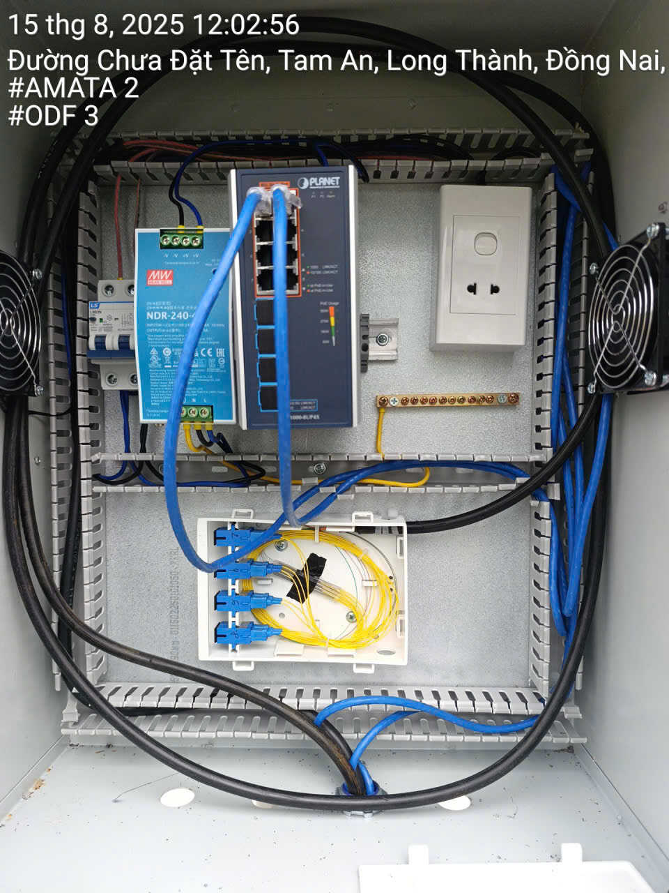 Hàn cáp quang Camera KCN Amata 2